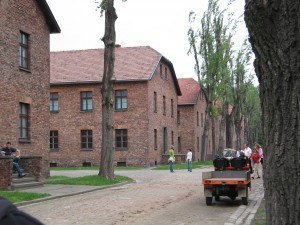 Auschwitz barracks