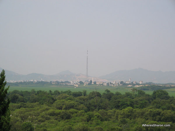 Massive Flag in North Korea border