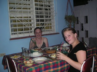 home stay dinner in vinales cuba