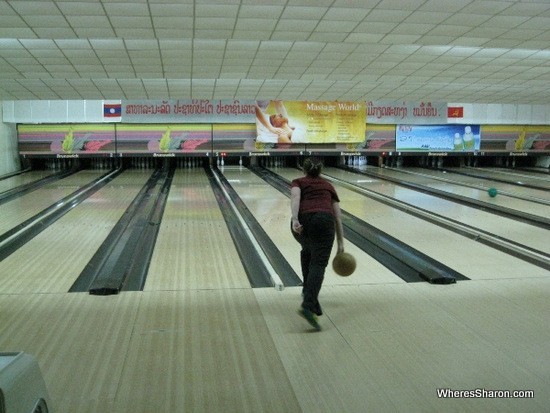 bowling alley in vientiane laos