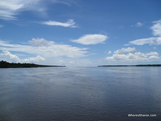 Mouth of Corentyne River at Suriname Guyana border