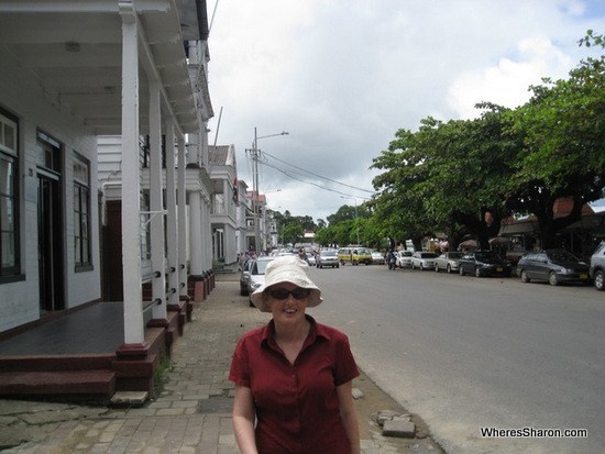 walking the streets in paramaribo