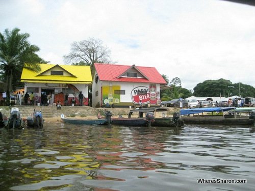 Albina from the canoe