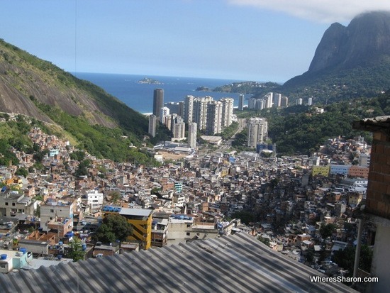 views from Rocinha favela in rio de janeiro