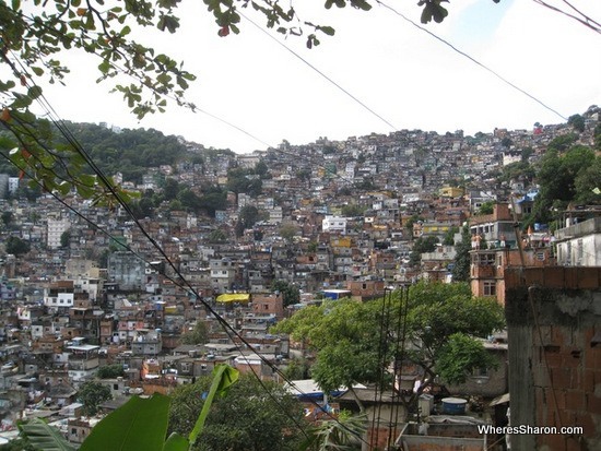 Rocinha favela in rio de janeiro