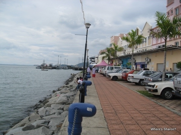 Waterfront in front of our hotel in sandakan