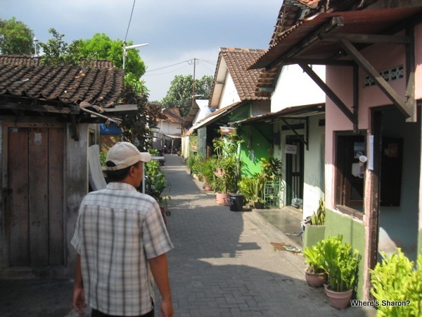 Streets in old area of Yogyakarta