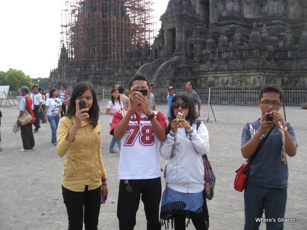 More people taking our picture at Prambanan yogyakarta