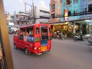 A tuk tuk in Patong