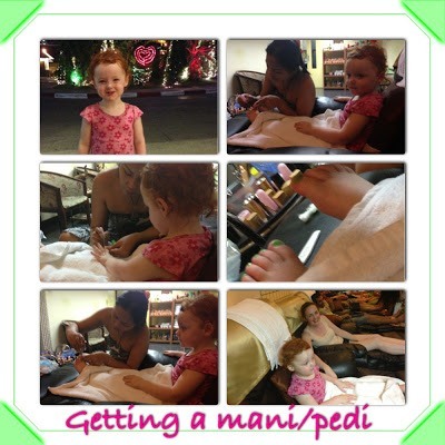 getting a manicure and pedicure in pattaya as a toddler