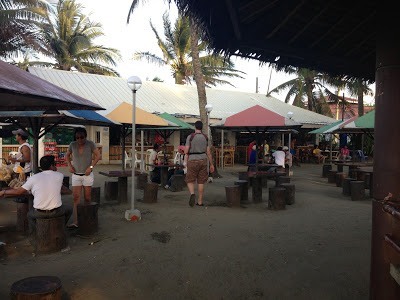 Drinking and snack stalls by baybay beach roxas city