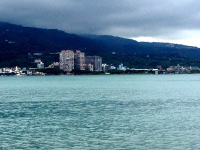 Views of Bali across the water from Danshui, Taipei