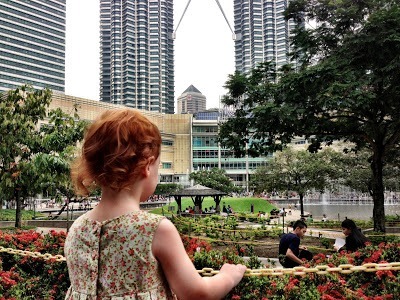 Suria and Petronas Towers with kids Kuala Lumpur