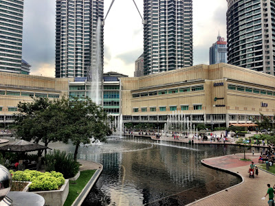 Suria shopping center with Petronas towers in the background Kuala Lumpur