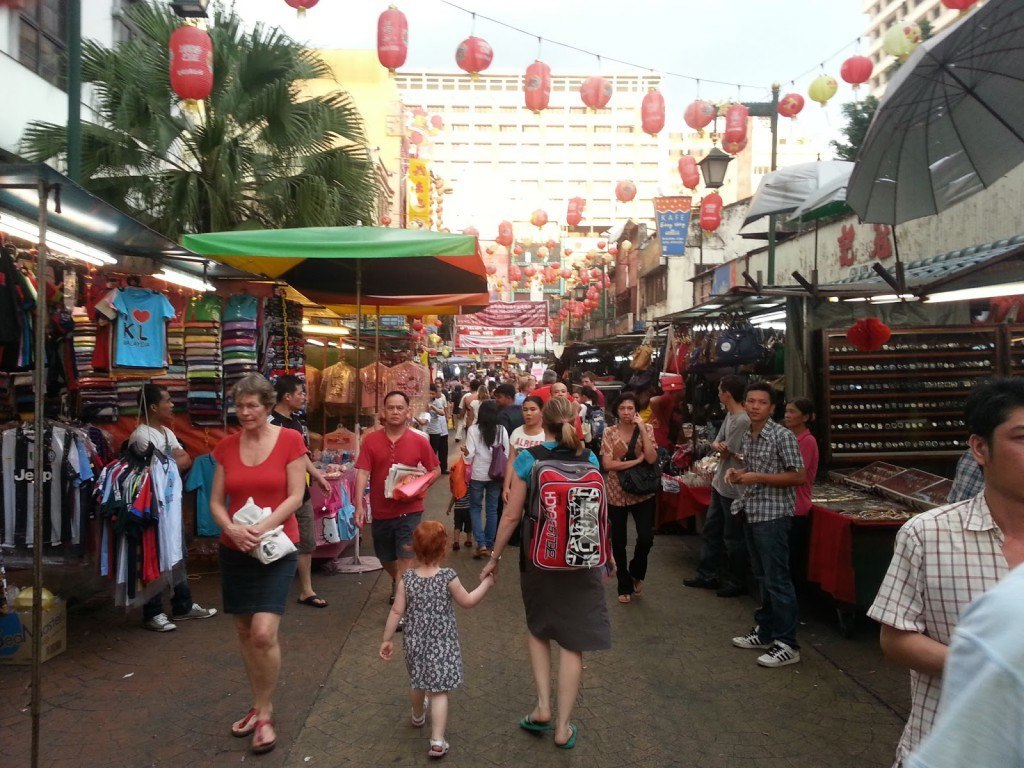 Exploring Chinatown, Kuala Lumpur with a toddler