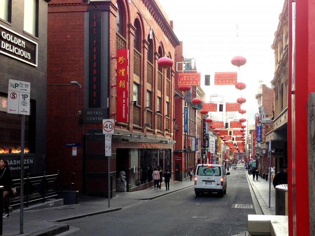 Little Bourke Street Chinatown view