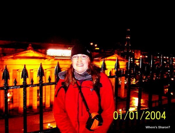Freezing cold, but happy, at Hogmanay