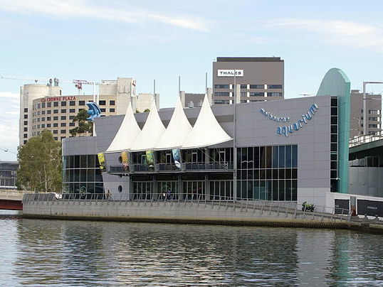 Melbourne Aquarium by the Yarra River