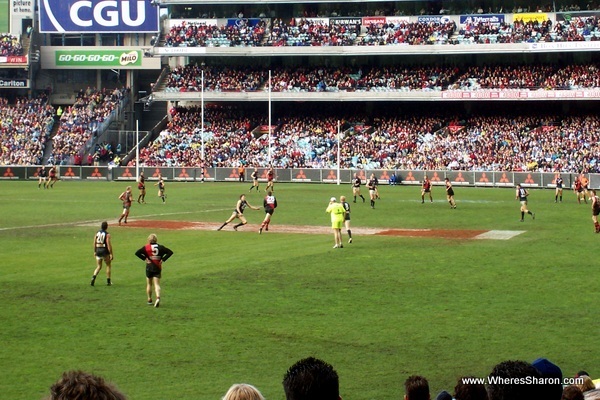 footy match at the MCG