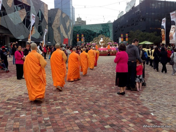Monks at Buddha's Day Multicultural Festival