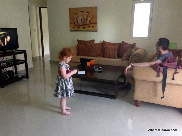 living room with couches in cabarete