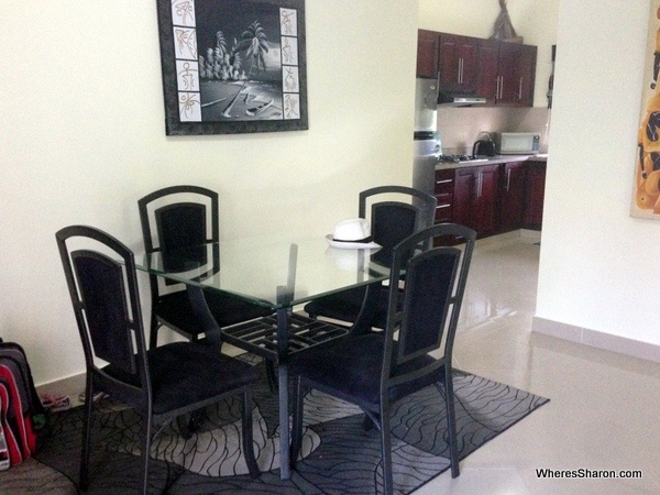 dining room in cabarete vacation rental