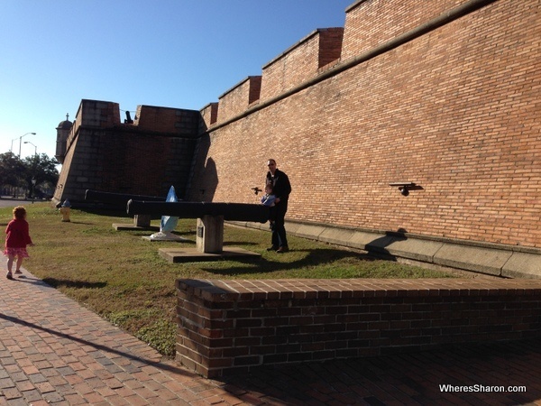 canon outside of Fort Conde