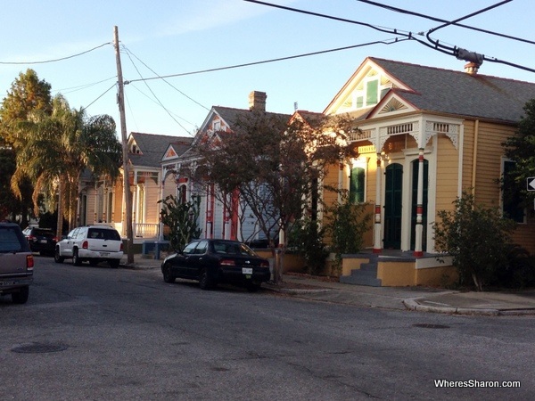 colourful houses lining a street in the treme new orleans