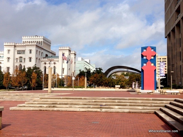 Old State Capitol Building and Baton Rouge