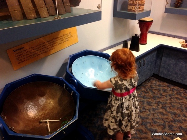 S plays the drums Chattanooga Children's Creative Discovery Museum