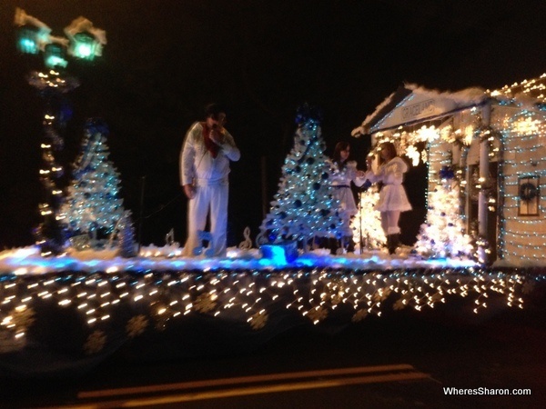 Elvis at Lighted Christmas Parade Cleveland GA