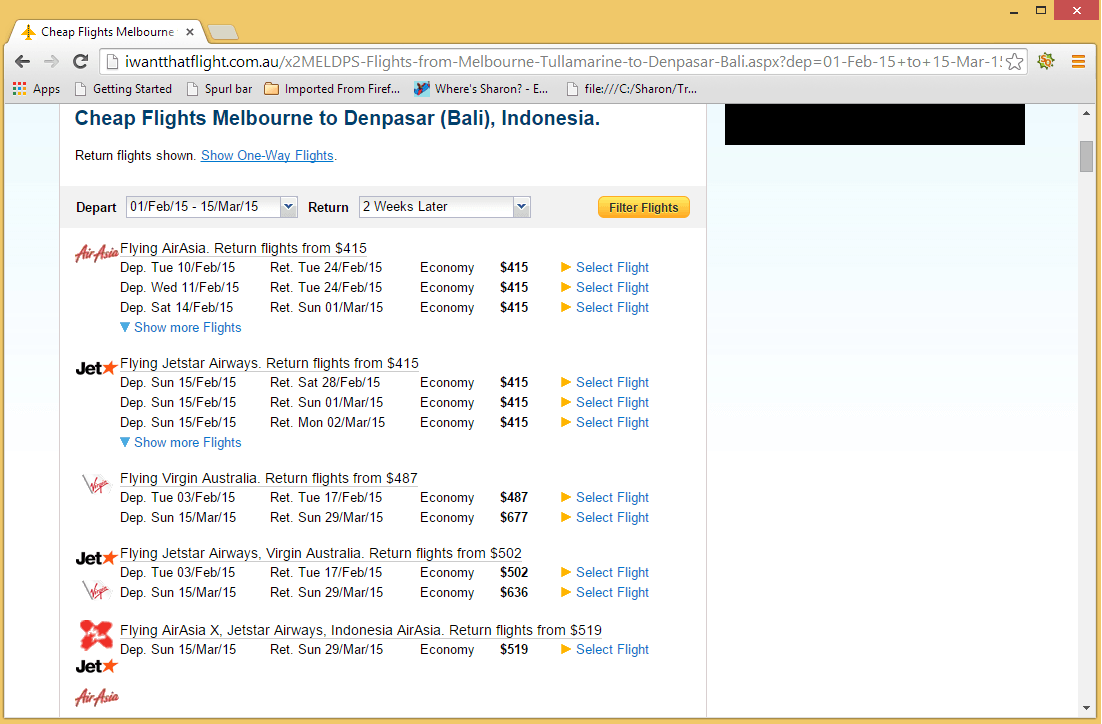 iwantthatflight fly melbourne to bali