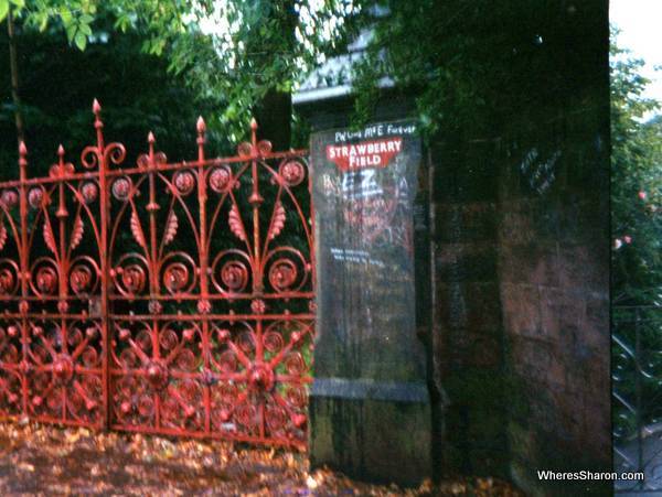 The red gates of Strawberry Fields