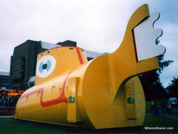 A big yellow submarine