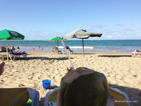 things to do in Cabarete - drinking cocktails on the beach