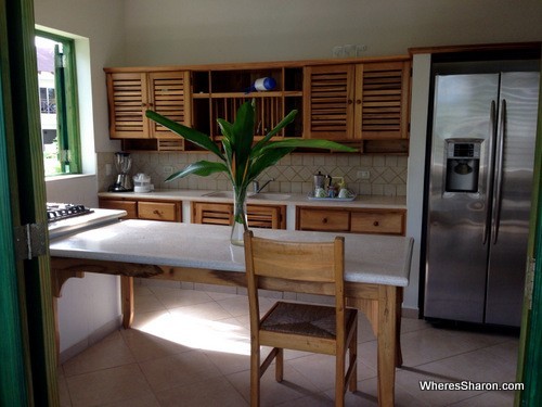 kitchen at albachiara hotel las terrenas