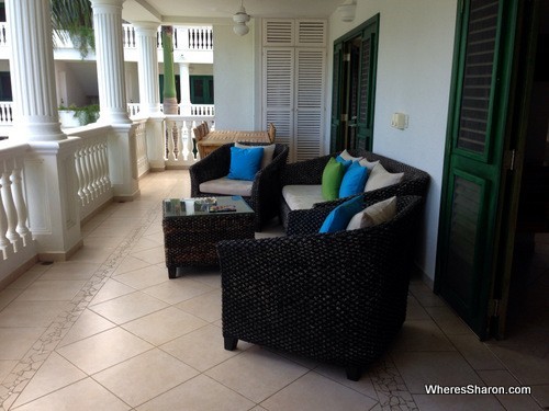 balcony at albachiara hotel las terrenas