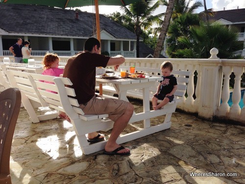 breakfast at albachiara hotel las terrenas