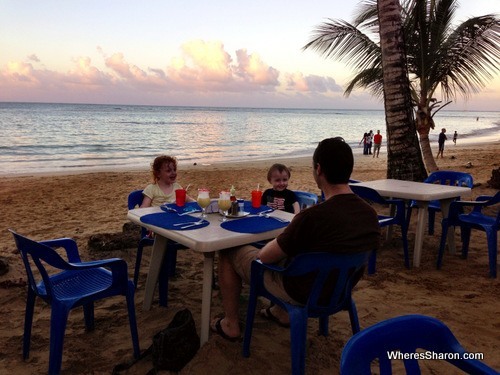restaurant on the beach in attractions las terrenas