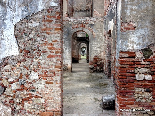 The ruins of Sans Souci palace.