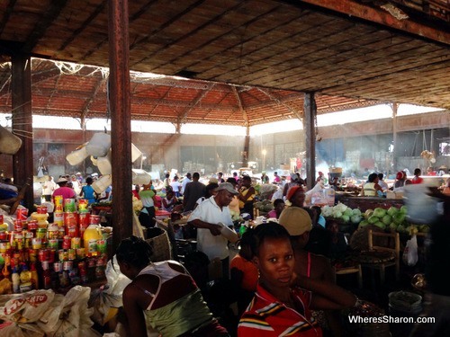 Inside the busy Marche du Fer Cap-Haitien Haiti