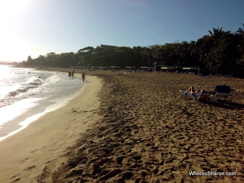 the beach at at the Grand Marien all inclusive costa dorada