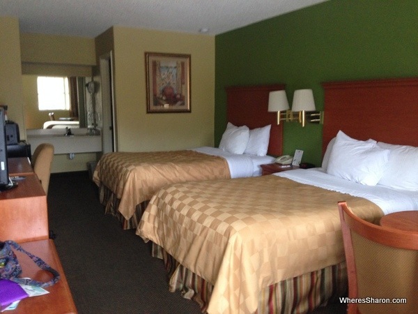 Our room at the Ramada Chattanooga motel chains USA
