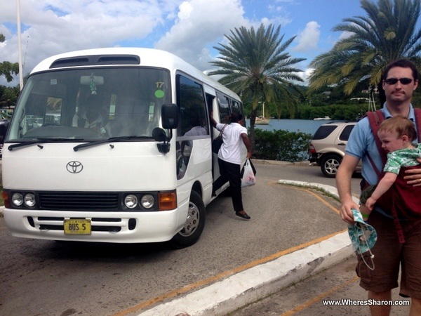 Bus at Nelson's Dockyards Antigua