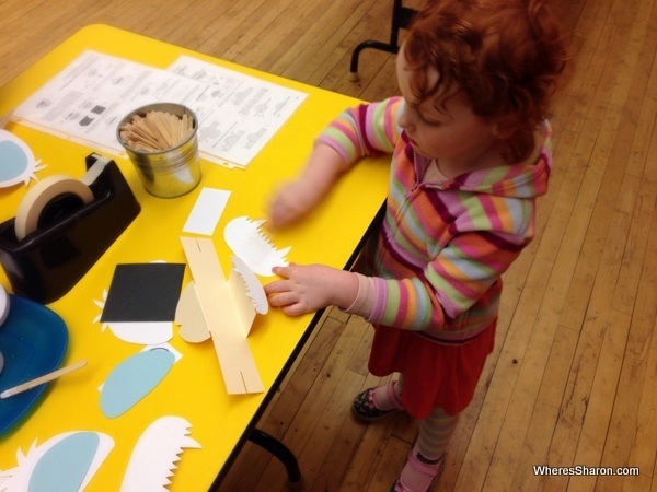 Making a puppet at center of puppetry arts atlanta