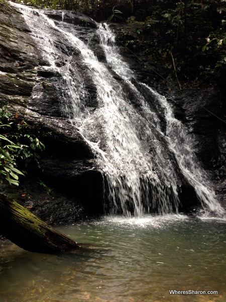 Waterfall just outside of Ulu Temburong national park