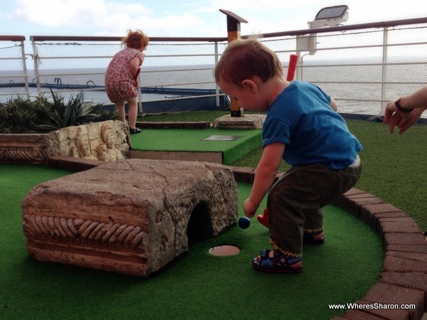 carnival caribbean cruise with kids mini golf