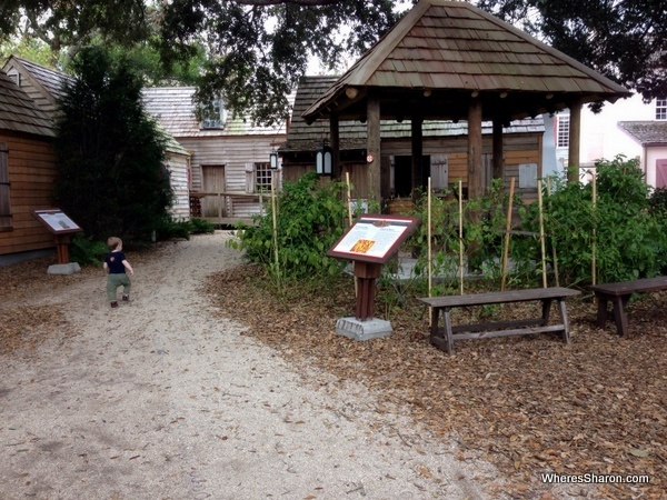 toddler at the colonoal quarter st augustine