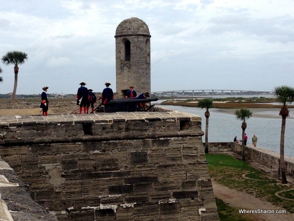 Castillo De San Marcos canons st augustine