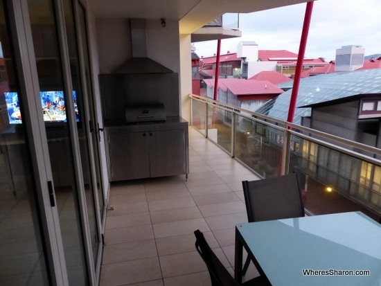 balcony at Sullivans Cove Apartments